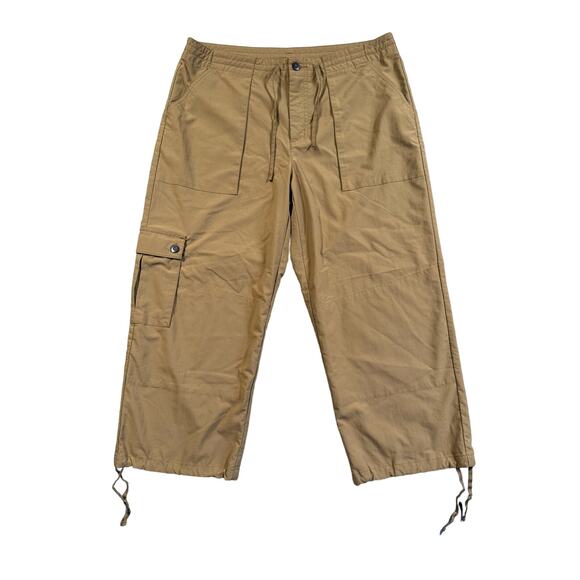 Patagonia Hiking Cargo Pant Women’s Size 12 Cropped Brown Drawstring Hem Vintage - Picture 1 of 16